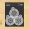 Small Crystal Snowflakes Cookie Stencil #3 | C748 by Designer Stencils |